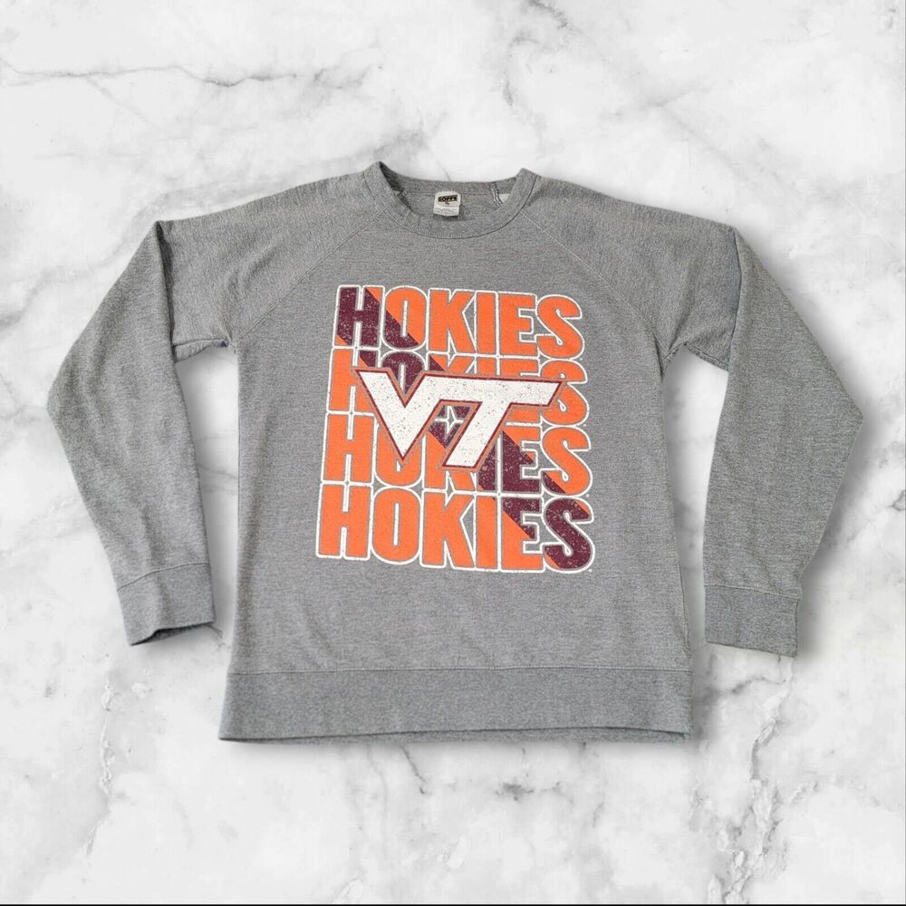 Virginia‎ Tech Hokies Soffe Light Weight Pullover Womens Junior Large VT Shirt